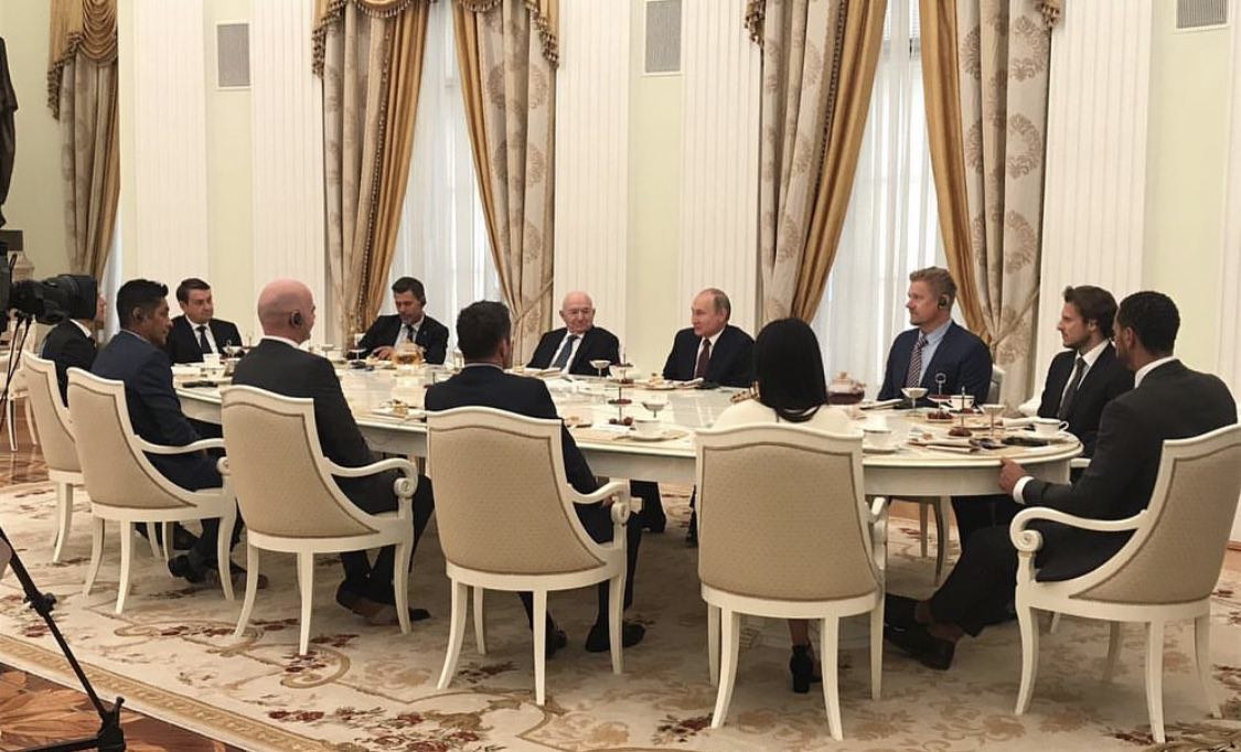 Алекс Скотт на приёме в Кремле. Фото © Instagram (запрещён на территории Российской Федерации) / alexskott2