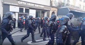В Париже манифестант лишился части полового органа из-за удара полицейского