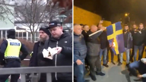 Турки под аплодисменты сожгли флаг Швеции в ответ на акцию с уничтожением Корана