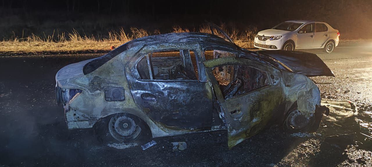 Последствия аварии в Калмыкии. Фото © Telegram / УМВД РФ по Республике Калмыкия