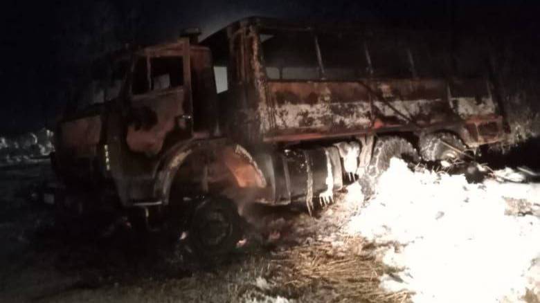 Семь вахтовиков пострадали при возгорании автобуса под Томском