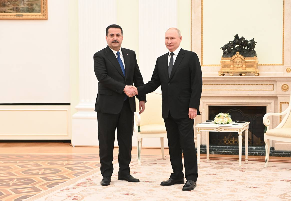 Путин начал переговоры с премьером Ирака Мухаммедом ас-Судани 
