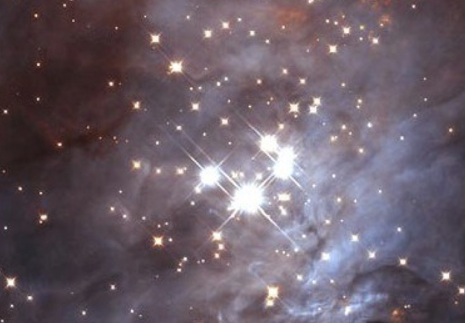 Рассеянное звёздное скопление Трапеция Ориона. Фото ©  Wikipedia.org