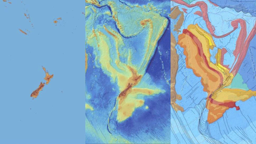 Скрытый континент, обнаруженный геологами. Обложка © Livescience.com / GNS Science