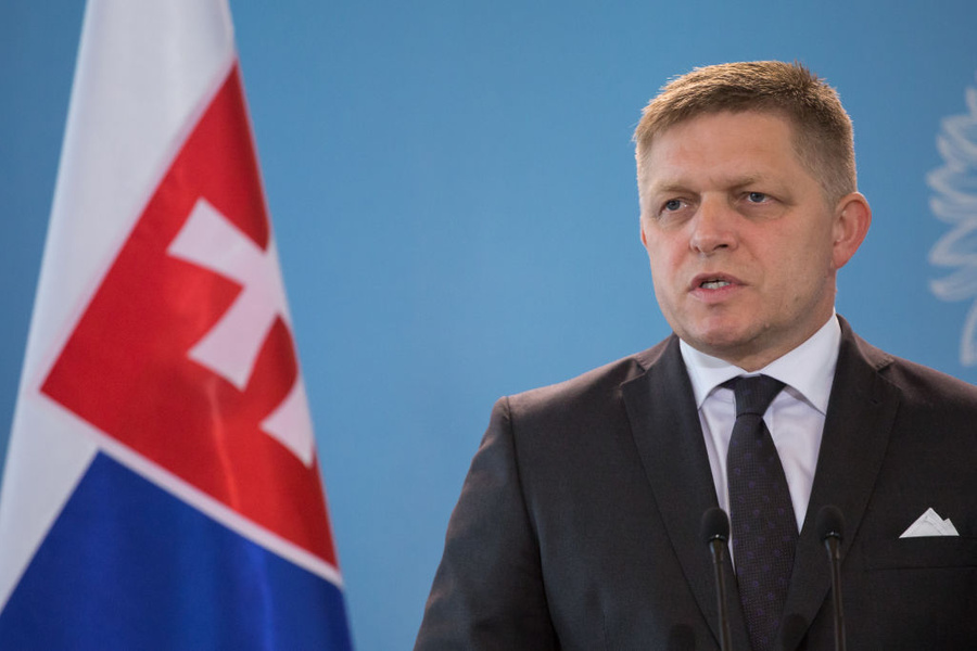 Лидер партии "Направление — социальная демократия" в Словакии Роберт Фицо. Фото © Getty Images / Mateusz Wlodarczyk