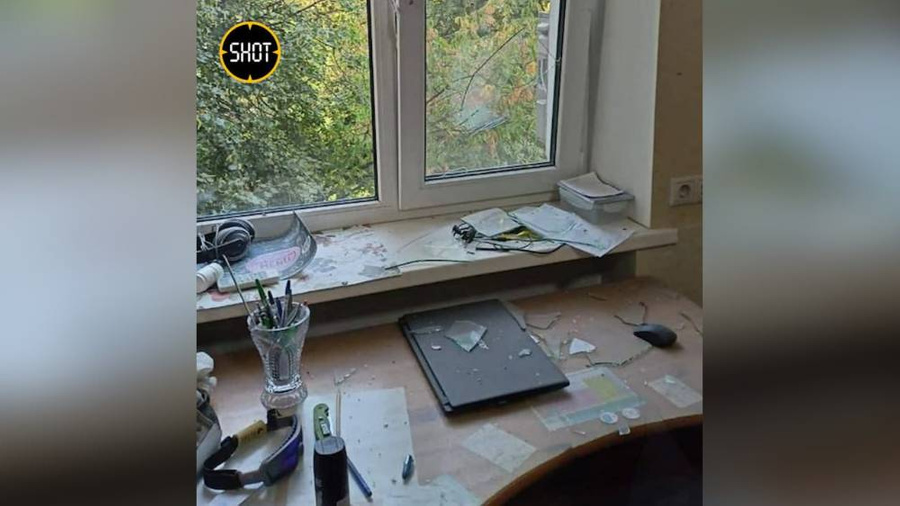 Последствия взрыва гранаты в квартире на улице Мещерякова в Москве. Фото © Telegram / SHOT