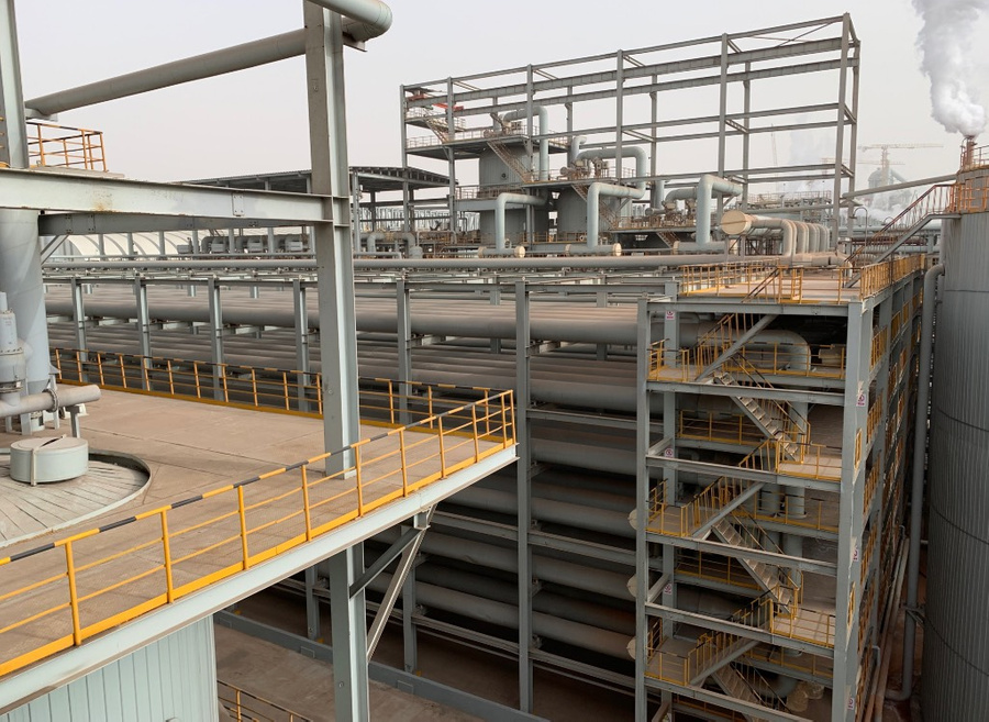 Трубчатое выщелачивание и сепарация. Фото © Завод Wenfeng