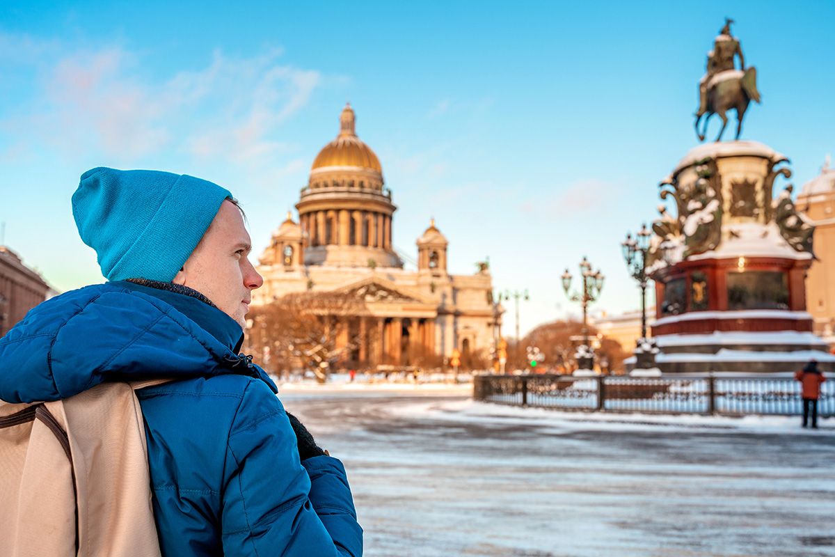 Исаакиевский собор зима