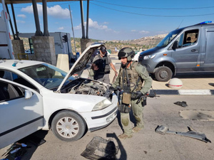 Кадр с КПП под Иерусалимом, где произошла стрельба. Фото © X / israelpolice