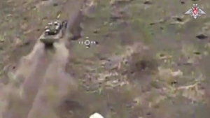 Момент уничтожения танка Leopard с помощью FPV-дрона в зоне СВО попал на видео
