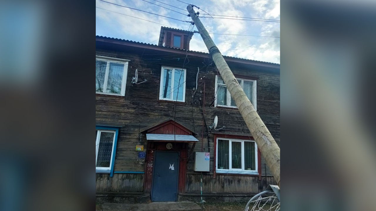 Последствия ураганного ветра в Красноярском крае. Фото © t.me / Newslab