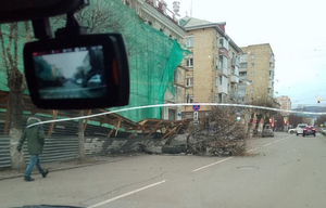 Последствия ураганного ветра в Красноярском крае. Фото © t.me / Newslab