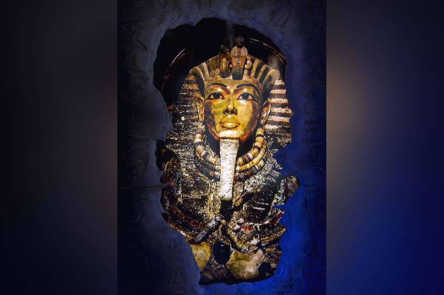 Экспонат выставки "По ту сторону короля Тутанхамона: захватывающий опыт" в Лос-Анджелесе. Обложка © ТАСС / Zuma 