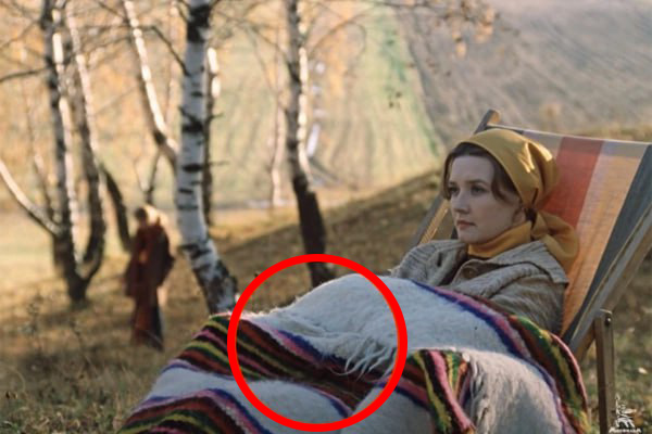 Зрители заметили киноляп с пледом в фильме "Москва слезам не верит".  Кадр © "Москва слезам не верит". Режиссёр Владимир Меньшов, сценарист Владимир Меньшов / / Киноконцерн "Мосфильм"