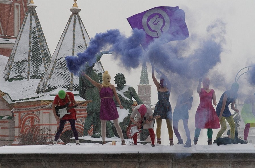 Акция Pussy Riot. Фото © Wikipedia / Denis Bochkarev