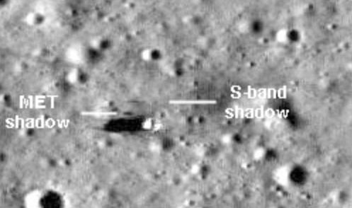 Место высадки "Аполлона-14", снятое станцией Lunar Reconnaissance Orbiter. Фото © Nasa.gov