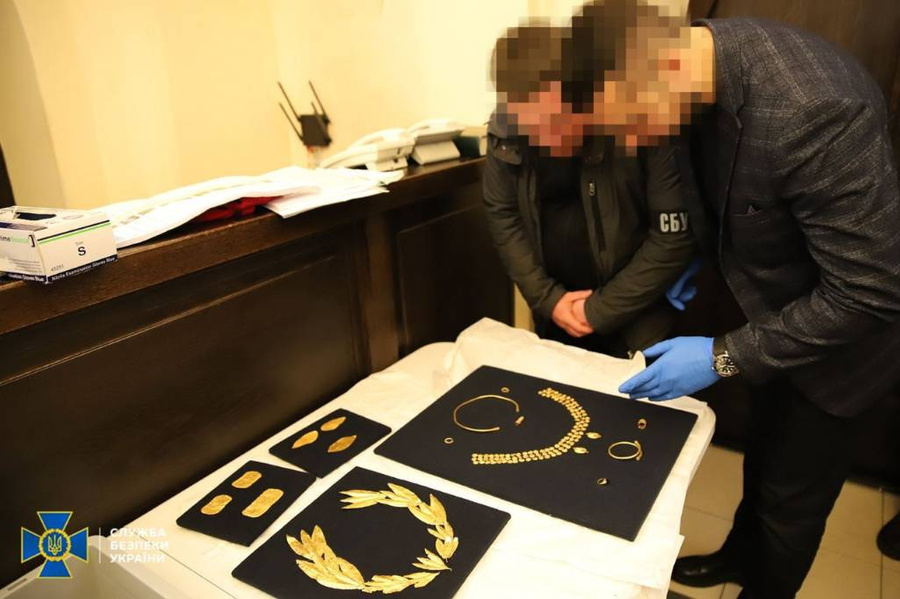 "Скифское золото", доставленное на Украину из Нидерландов. Фото © Служба безопасности Украины