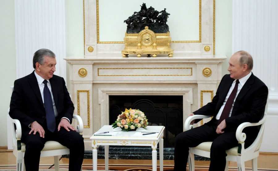 Владимир Путин и Шавкат Мирзиёев регулярно созваниваются и проводят встречи. Фото © Kremlin.ru