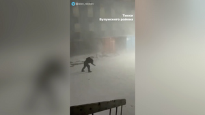 Появилось завораживающее видео пурги в Якутии, слишком свирепой даже для местных