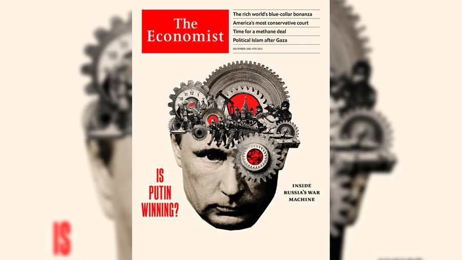 Президент России Владимир Путин на обложке журнала The Economist.Фото © X / The Economist