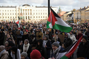 Заседание парламента Финляндии пришлось прервать из-за акции в поддержку Газы