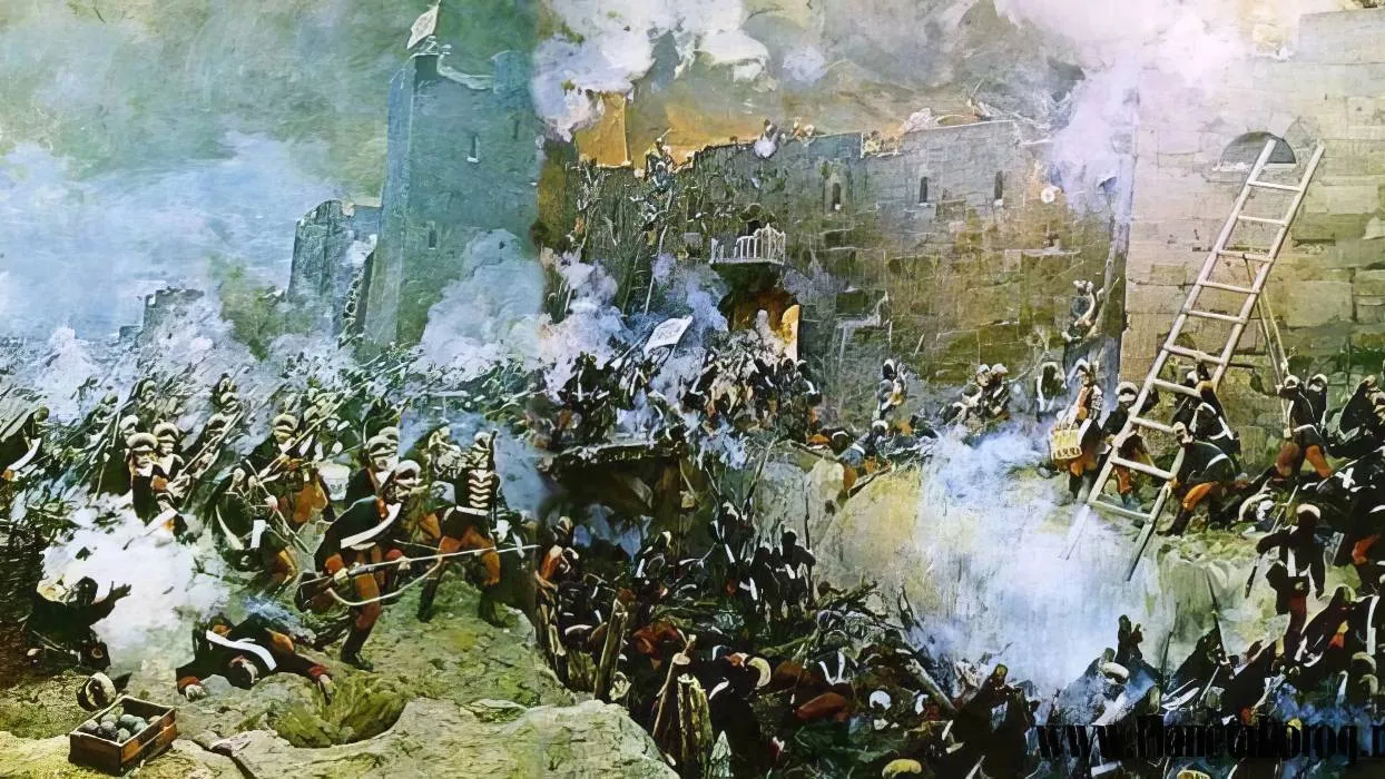После взятия 9 августа крепости. Штурм Измаила Суворовым.