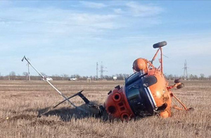 Вертолёт Ми-2 совершил жёсткую посадку на Ставрополье