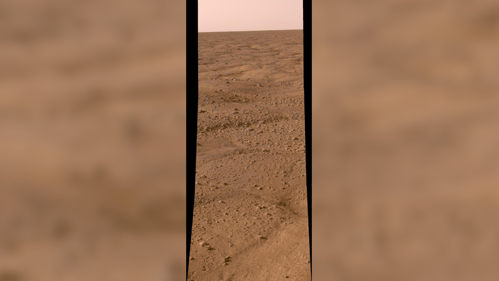 Многоугольные структуры на поверхности Марса, сфотографированные космическим аппаратом "Феникс" в 2008 году. Фото © Photojournal.jpl.nasa.gov