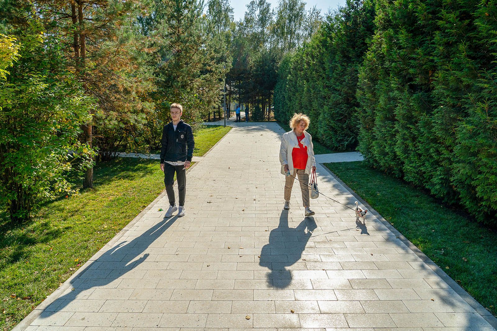 Территория возле станции метро "Физтех". Фото © Пресс-служба комплекса городского хозяйства города Москвы