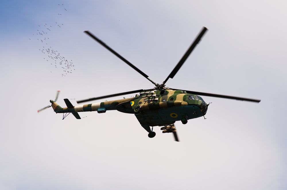 Российские средства противовоздушной обороны сбили украинский вертолёт Ми-8 под Херсоном