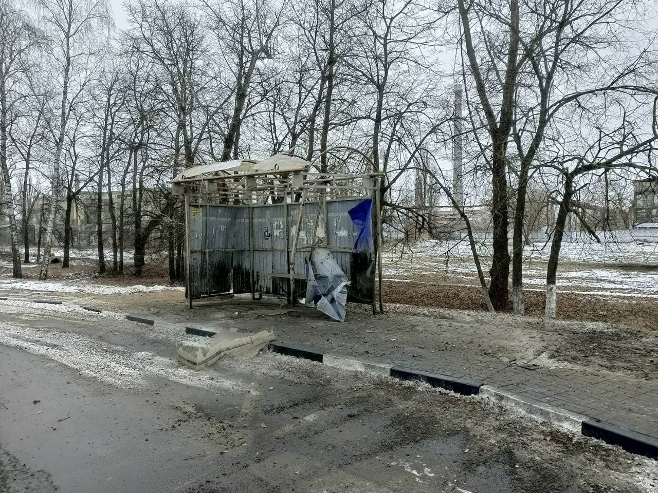 Последствия обстрела Шебекина со стороны ВСУ. Фото © Telegram / "Настоящий Гладков"