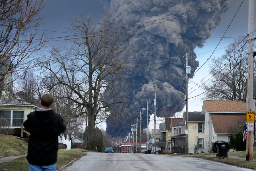 Катастрофа в Огайо. Фото © ТАСС / AP / Gene J. Puskar