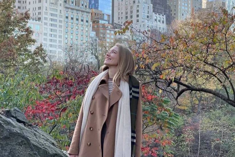 Оксана Акиньшина в Центральном парке Нью-Йорка. Фото © Instagram (признан экстремистской организацией и запрещён на территории Российской Федерации) / akinshok2013