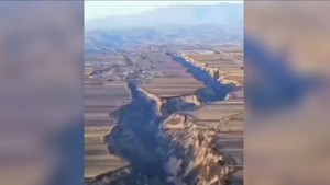На месте гигантского разлома земли в Турции произошло мощное землетрясение