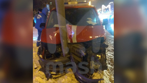 Опубликованы фото ДТП, в которое попал спешивший на пожар врио главы ГУ МЧС Москвы