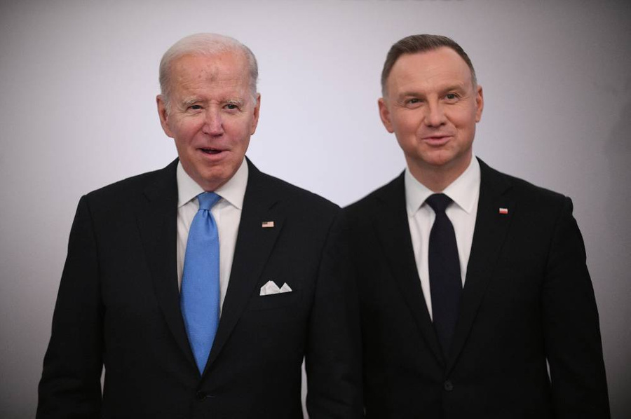 Президент Польши Анджей Дуда и американский президент Джо Байден. Фото © ТАСС / EPA / MARCIN OBARA