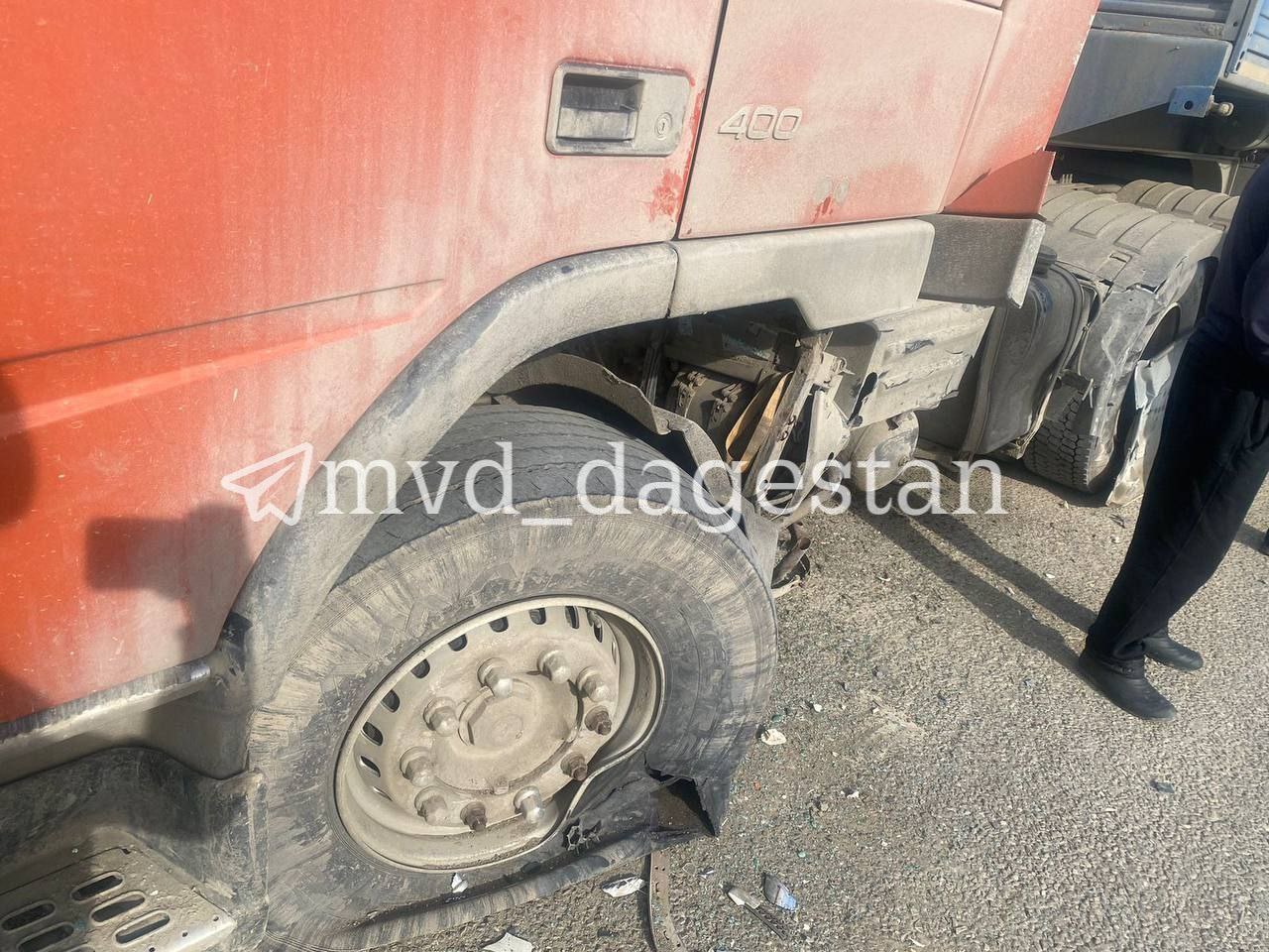 Последствия ДТП в Дагестане. Фото © Telegram / МВД Дагестана