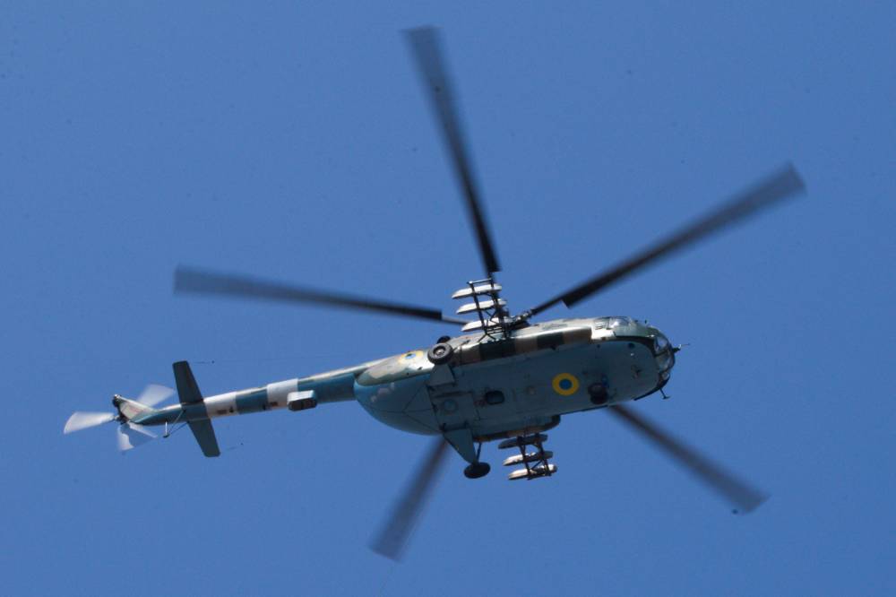 Российские военные сбили украинский Ми-8 под Харьковом