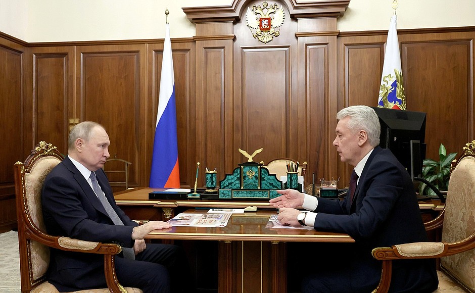Собянин доложил Путину о полной готовности БКЛ и пригласил президента открыть линию