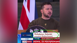 Зеленский появился в эфире польского ТВ в несуществующей должности