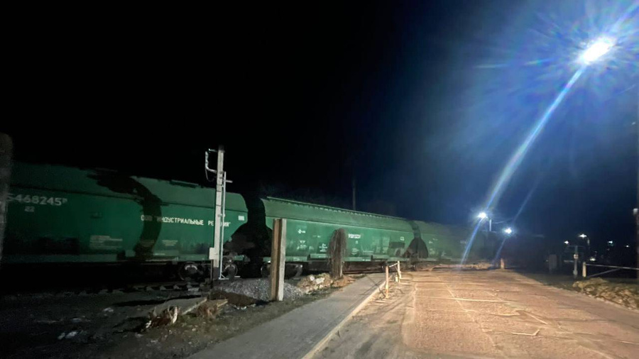 Железнодорожная авария в Борисполе. Фото © Telegram / "Политика Страны"