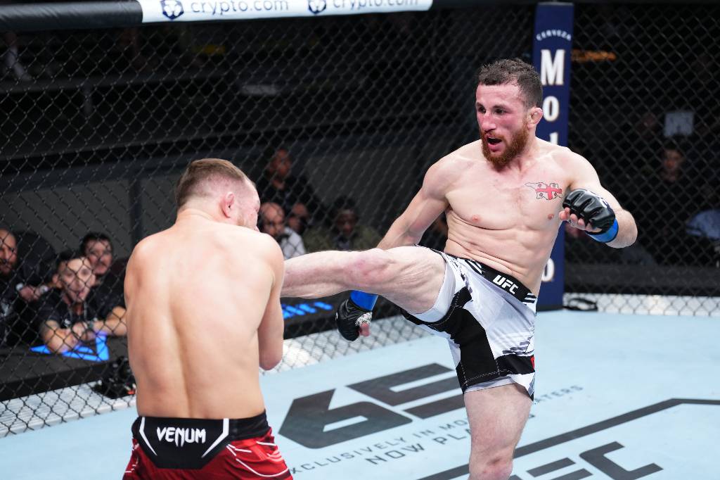 Россиянин Пётр Ян проиграл грузину Двалишвили в главном бою UFC Fight Night 221