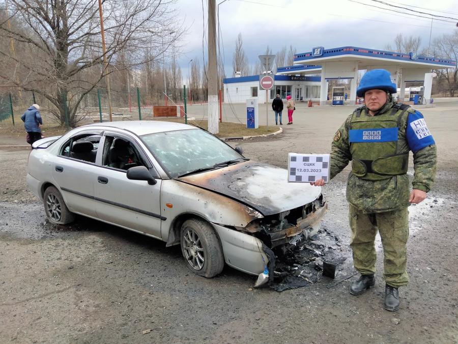 Перевальск ЛНР после обстрела ВСУ. Обложка © Представительство ЛНР в СЦКК