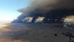 В Астраханском заповеднике произошёл крупный пожар