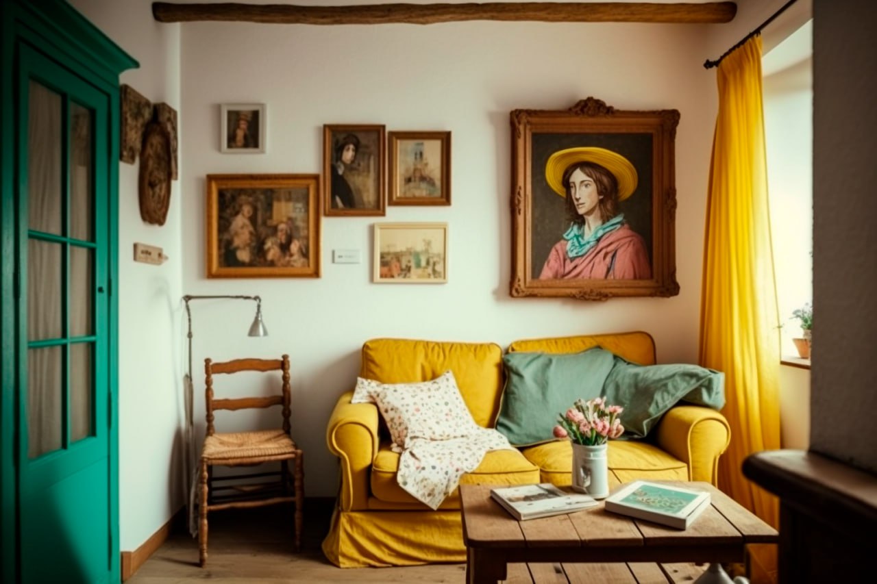 Нейросеть Midjourney создала кусочек квартиры Ван Гога. Фото © Предоставлено LIFE