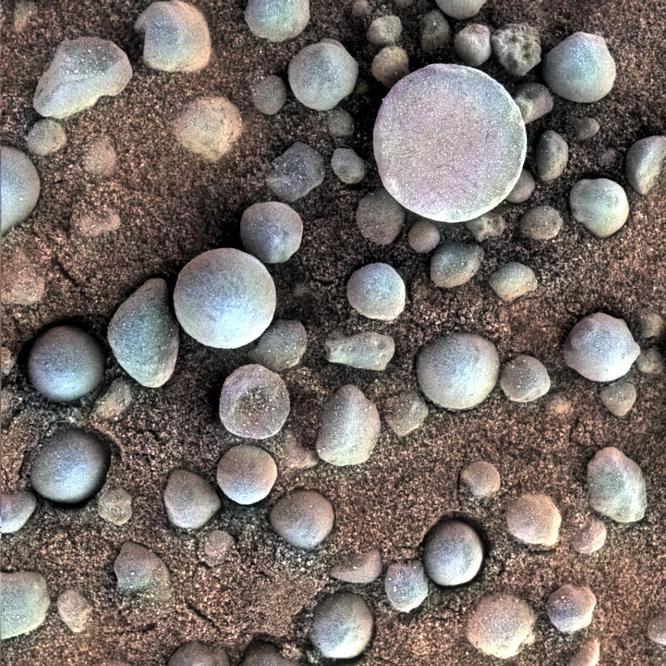 "Марсианская черника". Фото: NASA