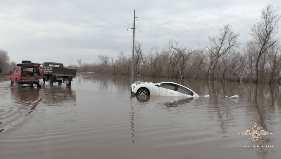 Извлечение затонувшего автомобиля из воды. Кадр из видео © МВД.РФ