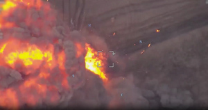Появилось видео испепеления чешской RM-70 на Украине дроном-камикадзе "Ланцет"