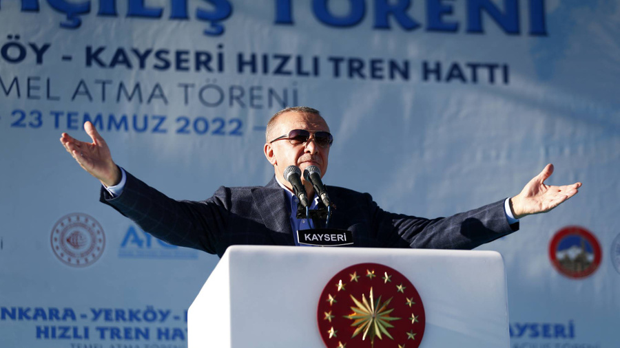 <p>Президент Турции Реджеп Тайип Эрдоган. Фото © Getty Images / Sercan Kucuksahin / Anadolu Agency</p>