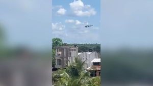 В Колумбии военный вертолёт рухнул камнем в джунгли
